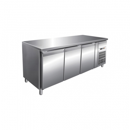 Echipamente Frigorifice - Masa frigorifica inox cu 3 usi, 339 litri, -2+8°C, SNAKE LINE