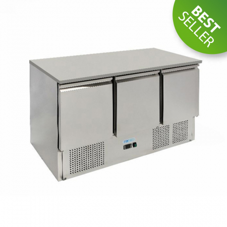 Echipamente Frigorifice - Masa frigorifica inox cu 3 usi, GN1/1, 368 litri, +2+8°C FORCOLD
