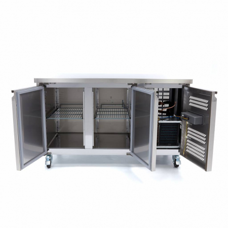 Masa frigorifica cu 2 usi, agregat laterat si roti, 314L, 350W [2]