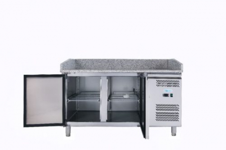 Masa frigorifica pizza cu 2 usi, racire ventilata, -2+8°C, 390 litri, FORCOLD [1]