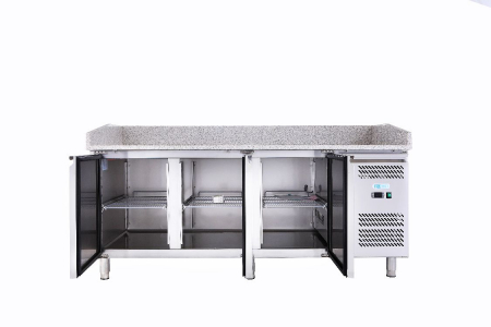 Mese pizza - Masa frigorifica pizza cu 3 usi, racire ventilata, -2+8°C, 580 litri, FORCOLD