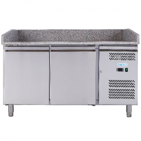 Mese pizza - Masa frigorifica pizza inox, 2 usi, 390 litri, +2 +8°C