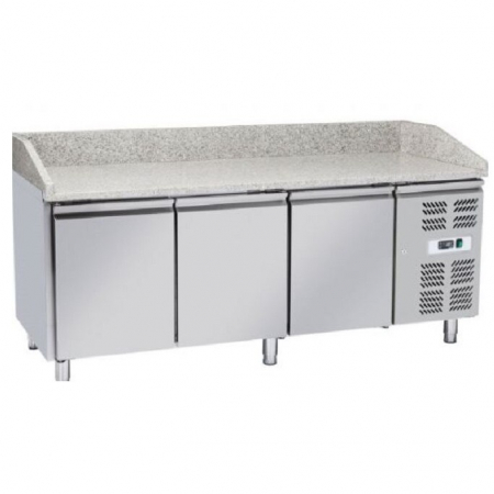 Mese pizza - Masa frigorifica pizza inox 3 usi, 580 litri, +2 +8°C
