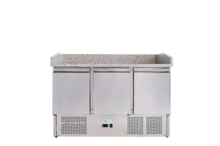 Mese pizza - Masa frigorifica preparare pizza 3 usi, racire statica, -2+8°C, 368 litri, FORCOLD