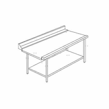 Mese intrare - Masa iesire cu montare pe dreapta si rebord, 1010x640mm, ACTAVOUT100DX