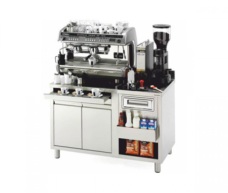 Bar si Terasa - Masa inox bar modul espressor
