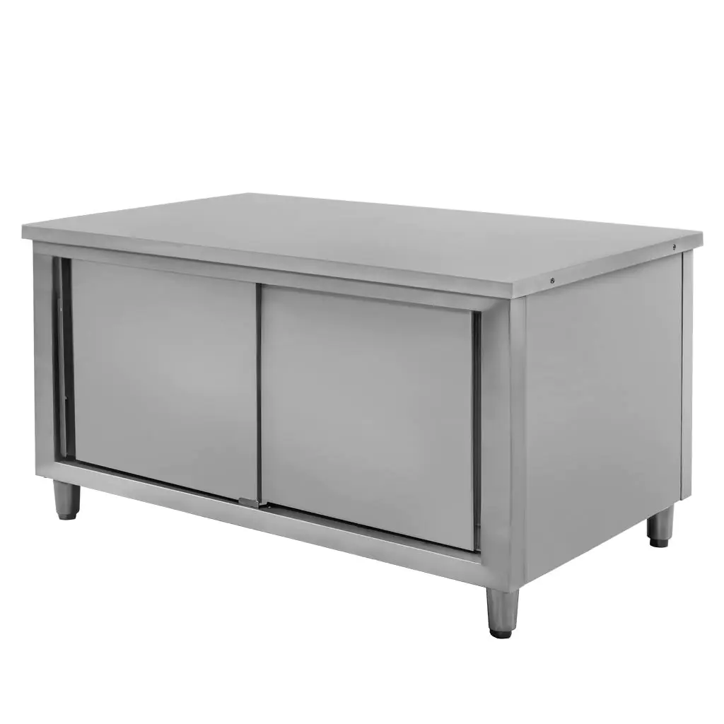 Masa inox centrala cu trecere 150x70x85cm [2]