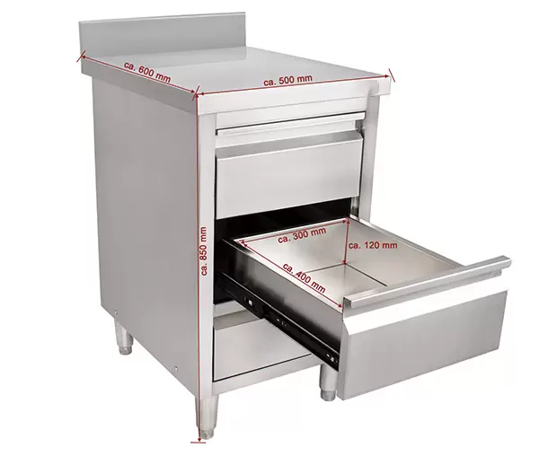 Masa inox tip dulap 500 x 600 x 950 mm BSS-60A [1]