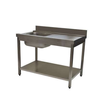 Mese intrare - Masa intrare cu polita si montare pe dreapta pentru masina de spalat vase, latime 700 mm
