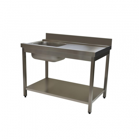 Mese intrare - Masa intrare cu polita si montare pe dreapta pentru masina de spalat vase, latime 750 mm