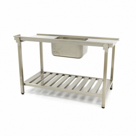 Masa intrare montare stanga cu chiuveta si rebord, pentru masina de spalat vase 750 mm [3]