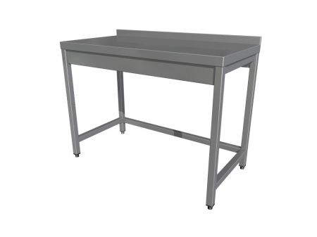 Mese de lucru inox - Masa lucru inox fara polita cu rebord cu latimea de 700 mm