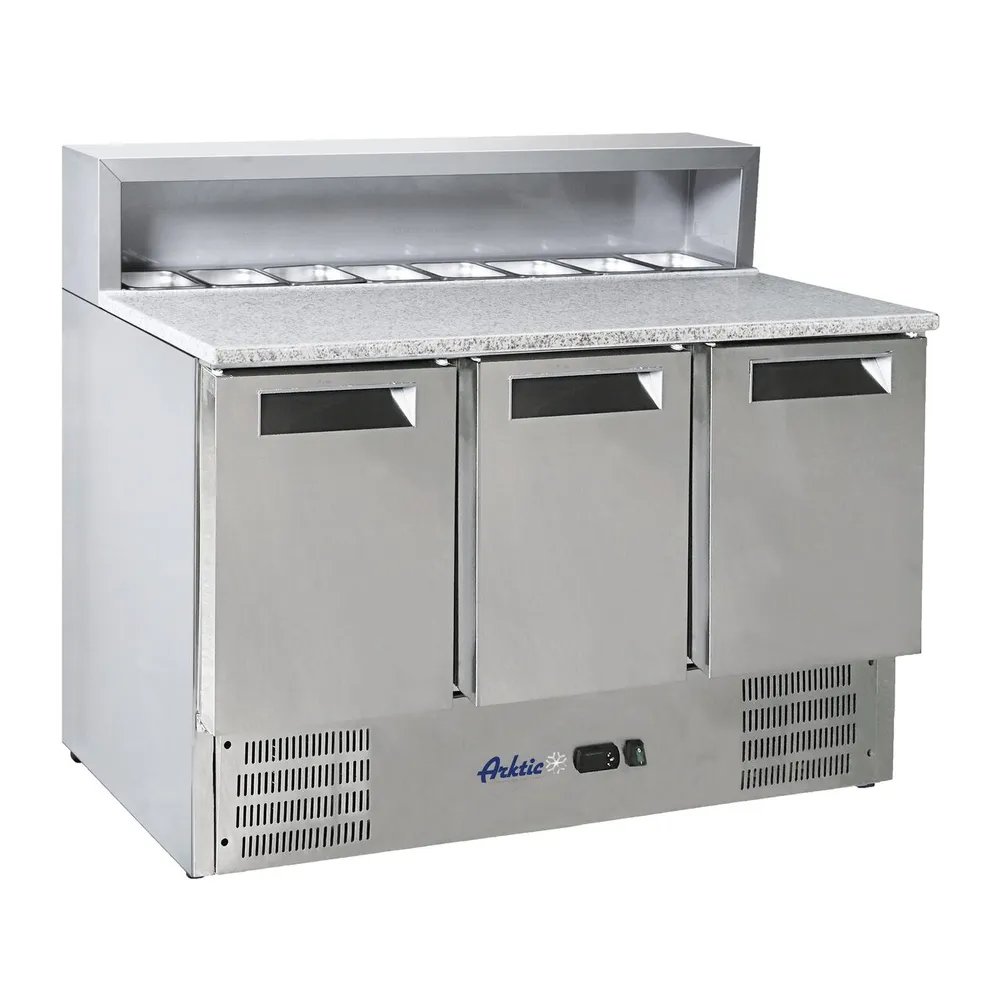 Echipamente Frigorifice - Masa rece cu 3 usi, blat granit, 368L, 2-8°C