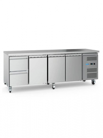 Masa rece din inox 553 litri, 4 usi, temperatura digitala [2]