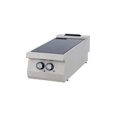 Linia 700 - Masina de gatit cu inflarosu, 2 arzatoare, 4,2 kW, 400V, de banc