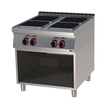 Linia 900 - Masina de gatit electrica 4 plite patrate cu suport, 4x3,5 kW, linia 900, SPQ90/80E