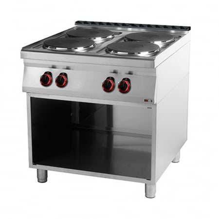Linia 900 - Masina de gatit electrica 4 plite rotunde cu suport, 4x3 kW, linia 900, SP90/80E