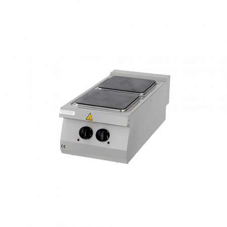 Masina de gatit electrica cu 2 arzator de banc, 8 kW, 400x900x280 mm, linia 900 [1]