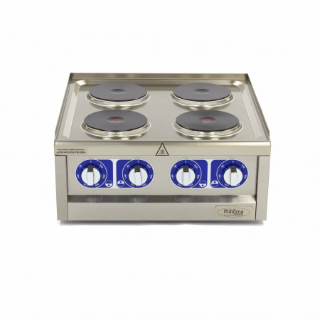 Linia 600 - Masina de gatit electrica cu 4 plite rotunde 2x2 kW + 2x1.5 kW, de banc