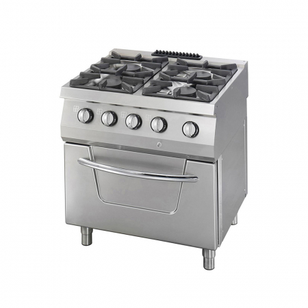Masini de gatit Linia 700 - Masina de gatit electrica cu 4 plite 2x6 + 2x7,5 kW si cuptor 6 kW, linia 700