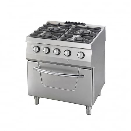 Bucatarie calda - Masina de gatit electrica cu 4 plite 4x7,5 kW si cuptor 6 kW, linia 700