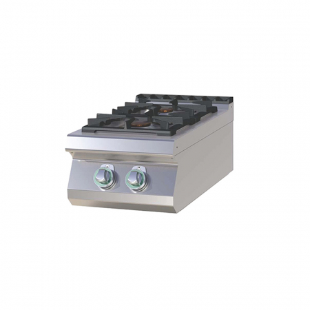 Linia 700 - Masina de gatit gaz cu 2 arzatoare alama de banc, 4+8,5 kW, linia 700, SPS704G