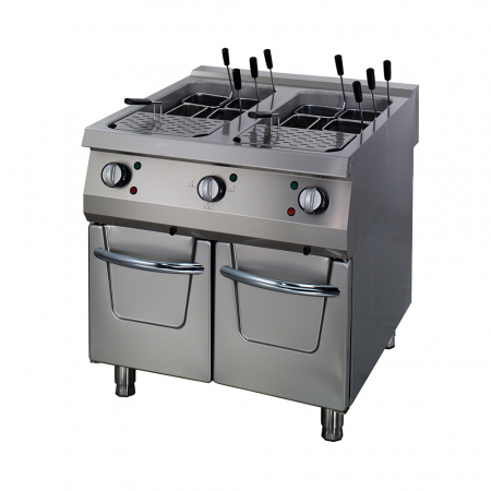 Bucatarie calda - Masina de gatit paste electrica cu suport tip dulap cu 2 usi, 2x40 litri, 24 kW, 400 V, linia 900