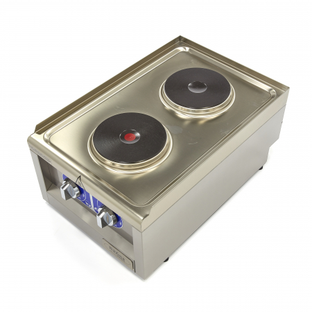 Masina de gatit electrica cu 2 plite rotunde 2 kW + 1.5 kW, de banc [4]