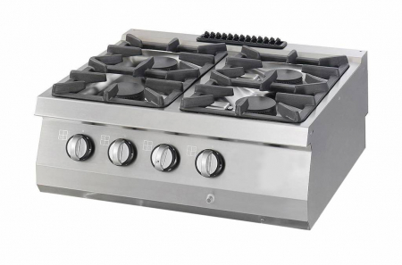 Linia 700 - Masina de gatit pe gaz cu 4 arzatoare 4 x 6 kW, de ban