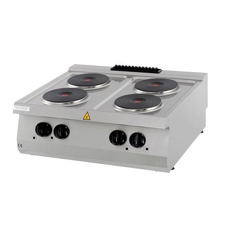 Linia 700 - Masina de gatit electrica cu 4 plite 4 x 2,6 kW, de banc