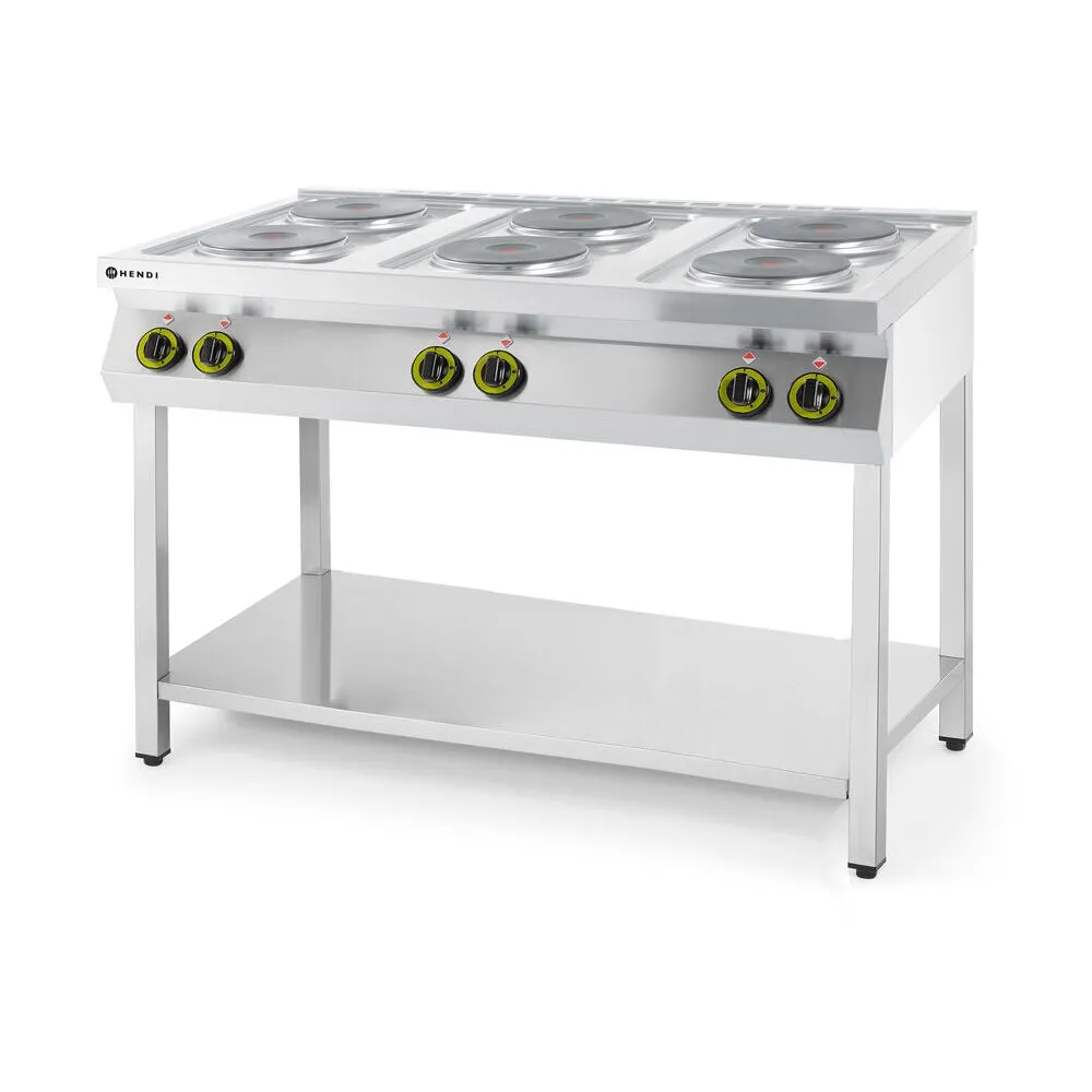 Linia 700 - Masina de gatit profesionala, 6 arzatoare electrice, 15.6 kW