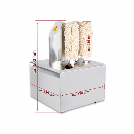 Mașină de lustruit pahare cu 5 perii, 1,1 kW, 230V, GPB-5 [2]