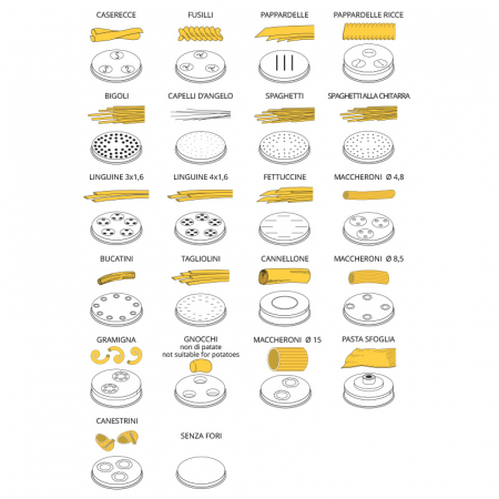 Mașină de paste, automată, 8kg/h, 230V, 0,37 kW, MPF2,5N [1]