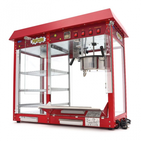 Echipamente Fast-food - Masina de popcorn 150g cu vitrina incalzita, putere 1700W
