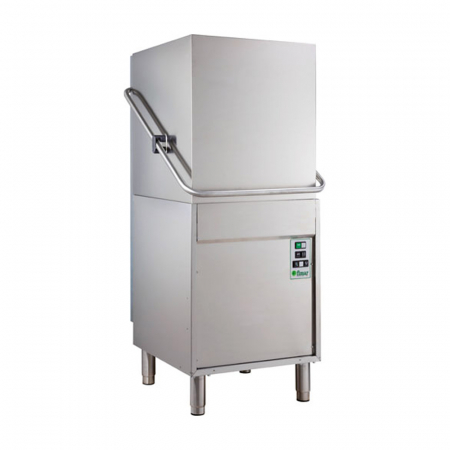Masini de spalat pahare si vase profesionale - Masina de spalat vase cu capota 703x757x1494(h) mm cu dozator detergent si pompa de scurgere, 400V, 6,55 kW, LAPI50CPL