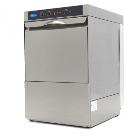 Masini de spalat pahare si vase profesionale - Masina de spalat vase sub blat 40x40cm cu pompe de detergent si clatire 230V