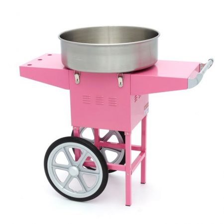 Masina de vata de zahar Ø 52cm roz cu carucior, 1080W [4]