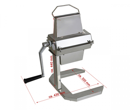 Masina din inox manuala pentru fragezit peste BFG-125 [1]