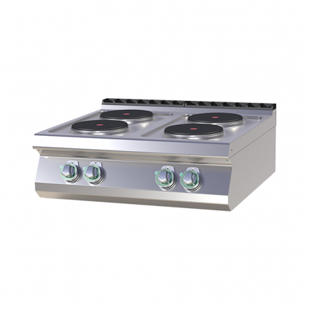 Linia 700 - Masina gatit electrica 4 plite rotunde de banc, 4x2,6 kW, linia 700, SP708E