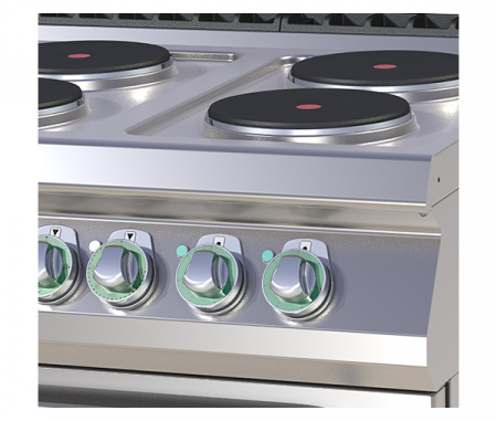 Masina gatit electrica 6 plite rotunde de banc, 6x2,6 kW, linia 700, SP7012E [1]