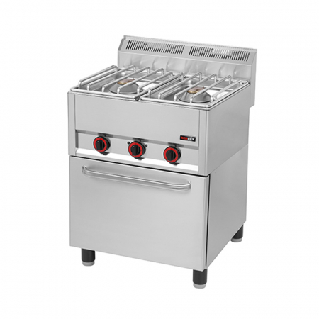 Linia 600 - Masina gatit gaz 2 arzatoare (2x8 kW) cu cuptor 3,13 kW, linia 600, SPT62GLS