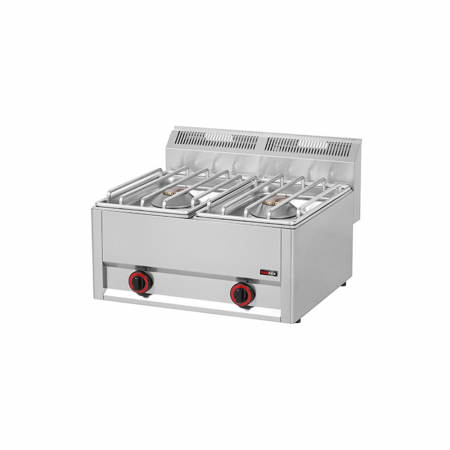 Linia 600 - Masina gatit gaz 2 arzatoare de banc, 2x4,5 kW, linia 600, SP60/2GLS