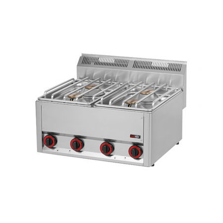 Linia 600 - Masina gatit gaz 4 arzatoare de banc, 4x4,5 kW, linia 600, SP60GLS