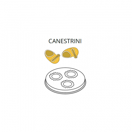 Accesorii - Matrita CANESTRINI pentru masina de paste model PF25E, PF40E, MPF2,5N, MPF2,5CN, MPF4N, ACTRMPF71