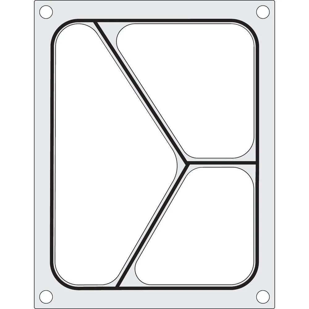 Caserole - Matrita sigilare tavi, 2 recipiente 178x113 mm, aluminiu