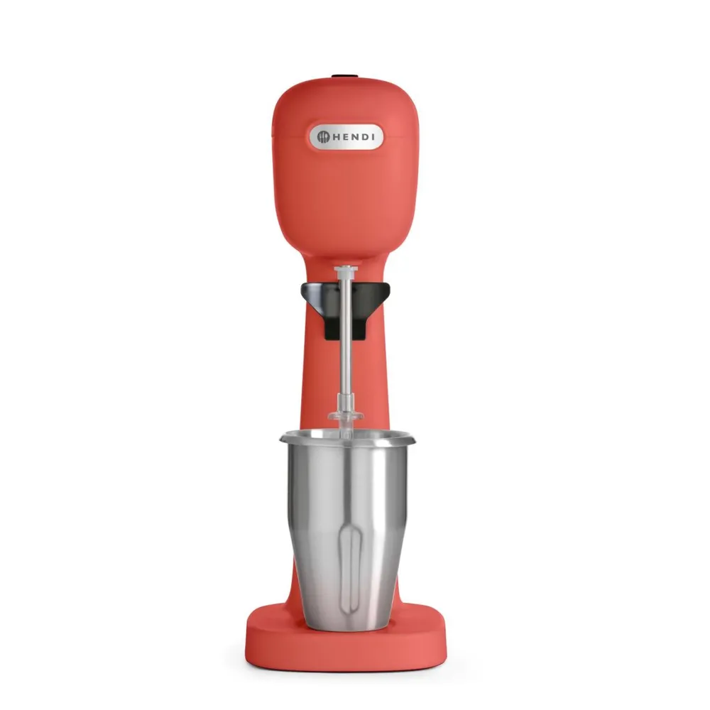 Mixere frappe profesionale - Milk shaker Robert Bronwasser rosu, 2 cesti, 400W