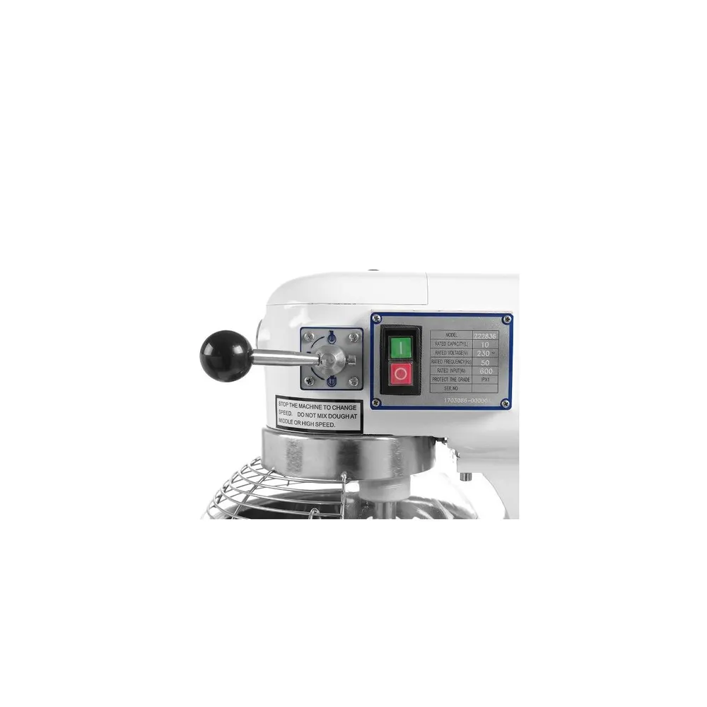 Mixer planetar 10L heavy duty, 600W, 3 viteze, inox [2]