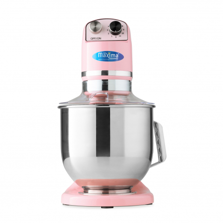 Mixere planetare profesionale - Mixer planetar semiprofesional 7 litri roz, 230V, 0,35 kW