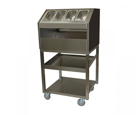 Carucioare servire inox - Modul pentru distribuitor de tavi, paine, tacamuri