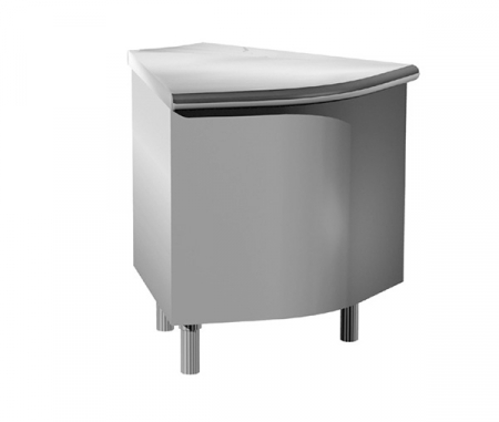 Linie autoservire - Modul neutru cu colt extern de 45°, dimensiune 1072 x 800 x 900h mm